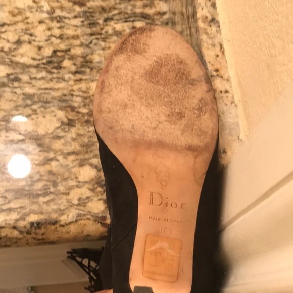 Dior suede fringe boots - Picture 3 of 4